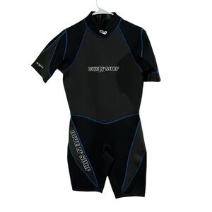 NWT Dive N Surf 3/2 MM Neoprene Skin Diving Suit Wetsuit Black & Gray Adult Sz L